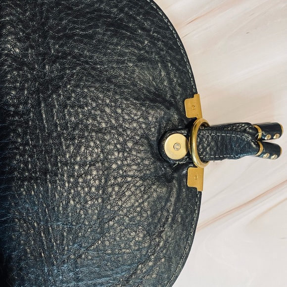 Chloe Marcie Pochette Crossbody Black Leather Bag Authentic - Picture 11 of 17